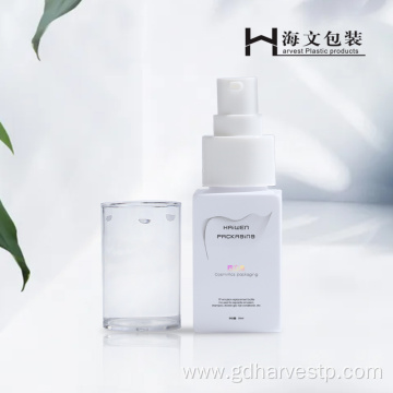 Luxury Cosmetic Plastic Square Lotion Pump Bottle